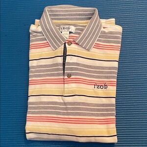 Izod Multicolor Striped Polo Shirt